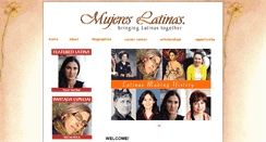 Desktop Screenshot of mujereslatinas.com